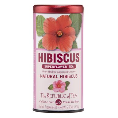 The Republic of Tea Natural Hibiscus Tea 36 Count The Republic of Tea Natural Hibiscus Tea 36 Count