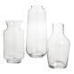 Tall Clear Glass Full Body Contemporary Vase image number 1