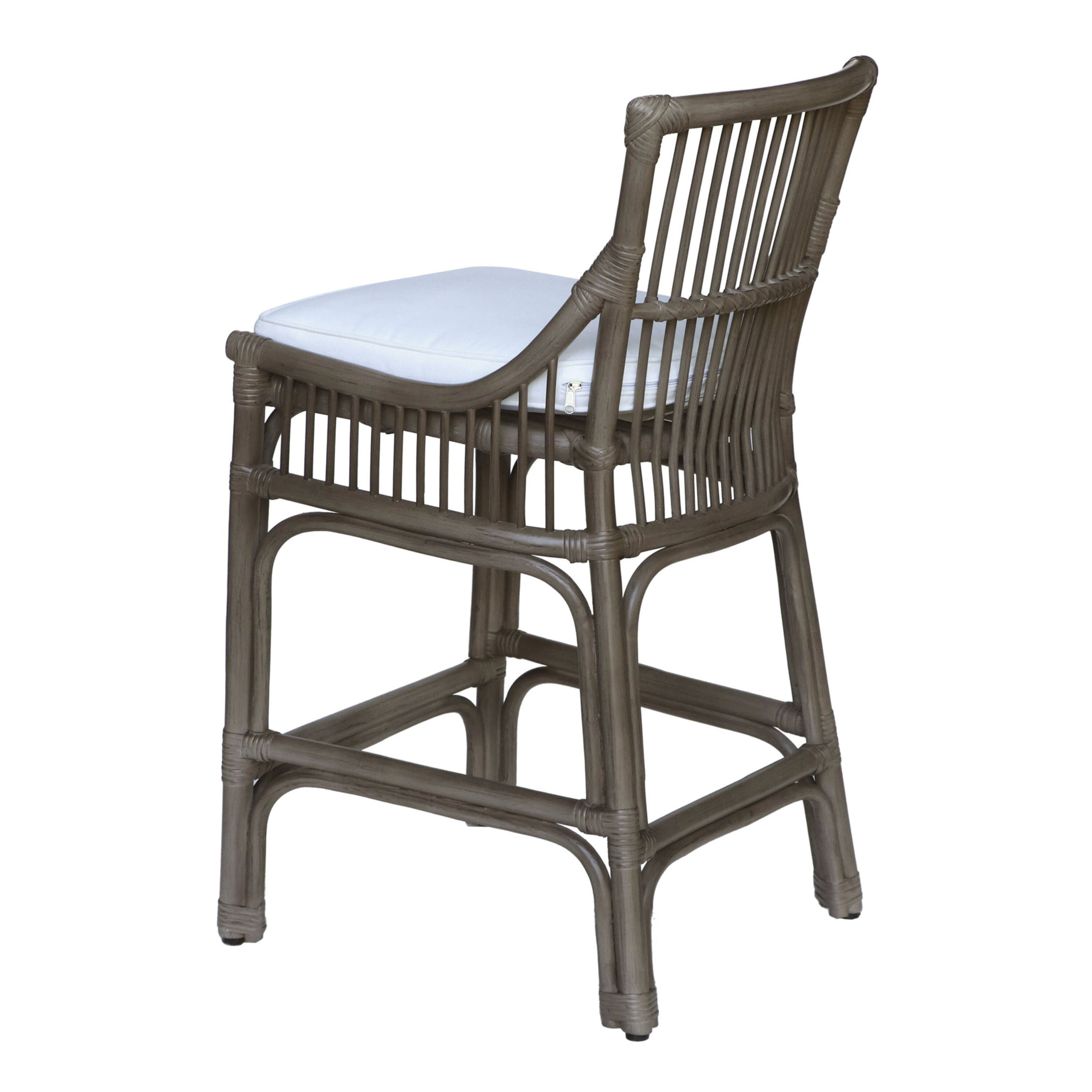 Cunard Handwoven Rattan Counter Stool with Cushion image number 3