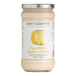 Dave's Gourmet Aged White Cheddar Alfredo Pasta Sauce