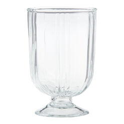 Niles Embossed Stripe Handmade Double Old Fashioned Glass