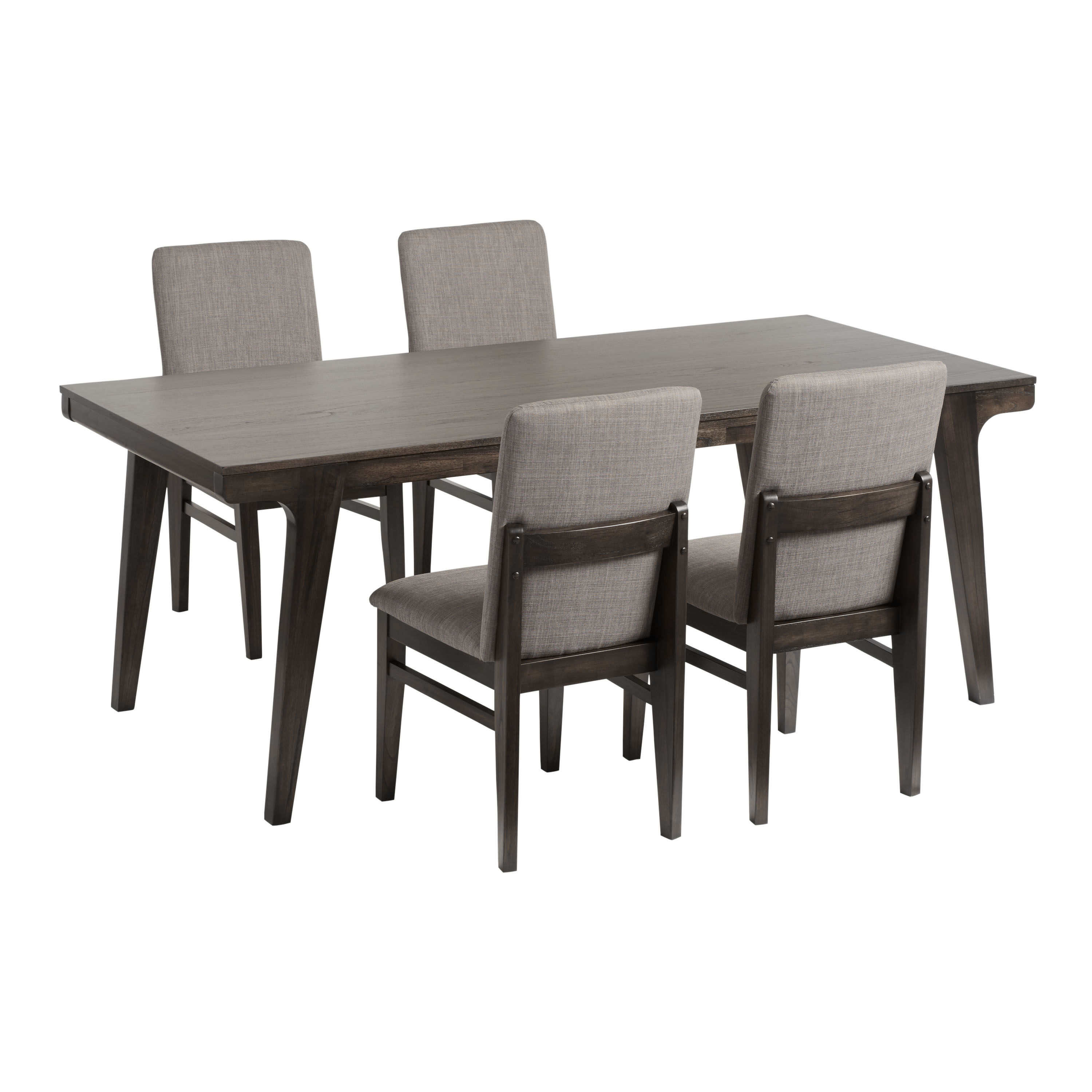 Brenden Dark Brown Pine Upholstered Dining Chair Set of 2 World