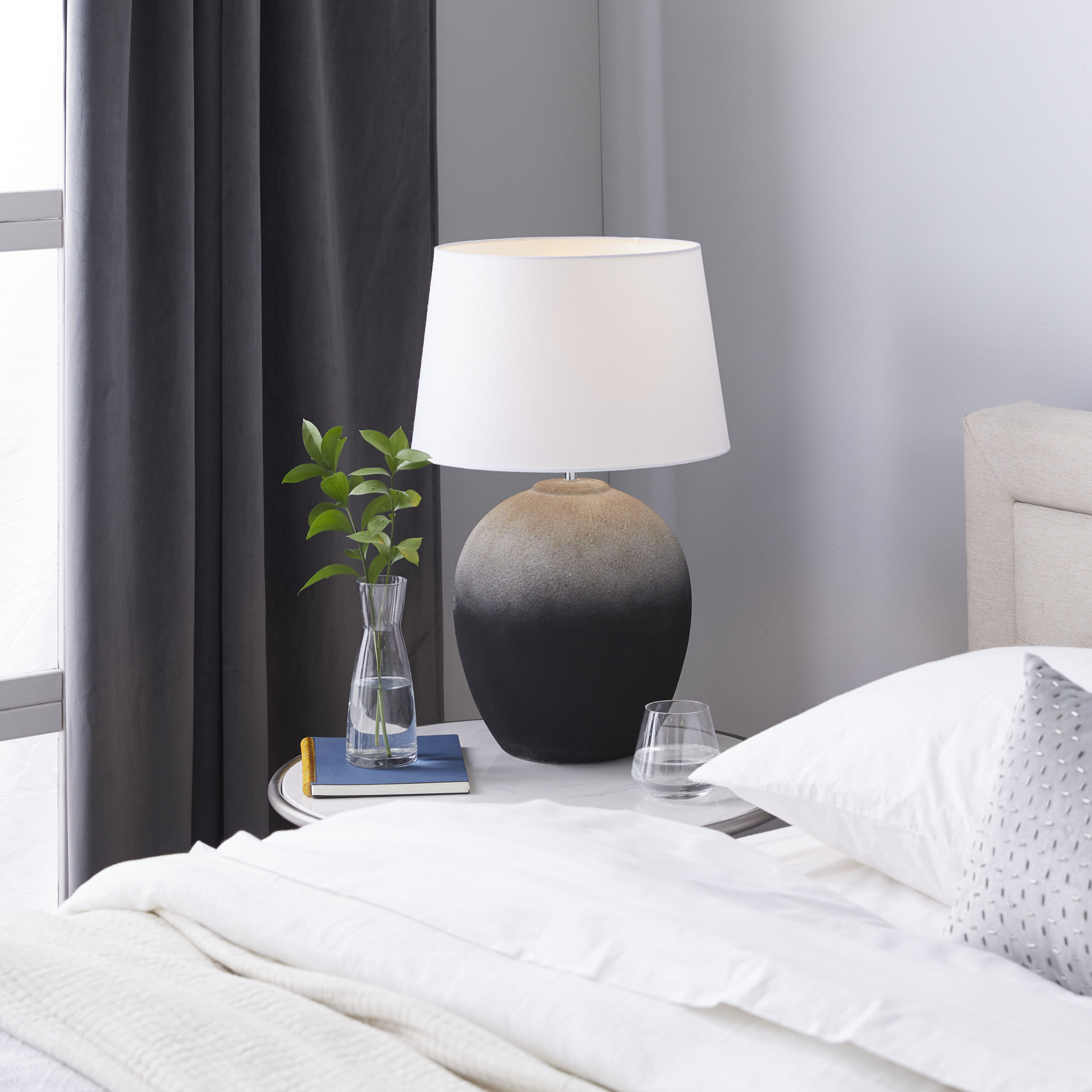 Grey ombre lamp new arrivals