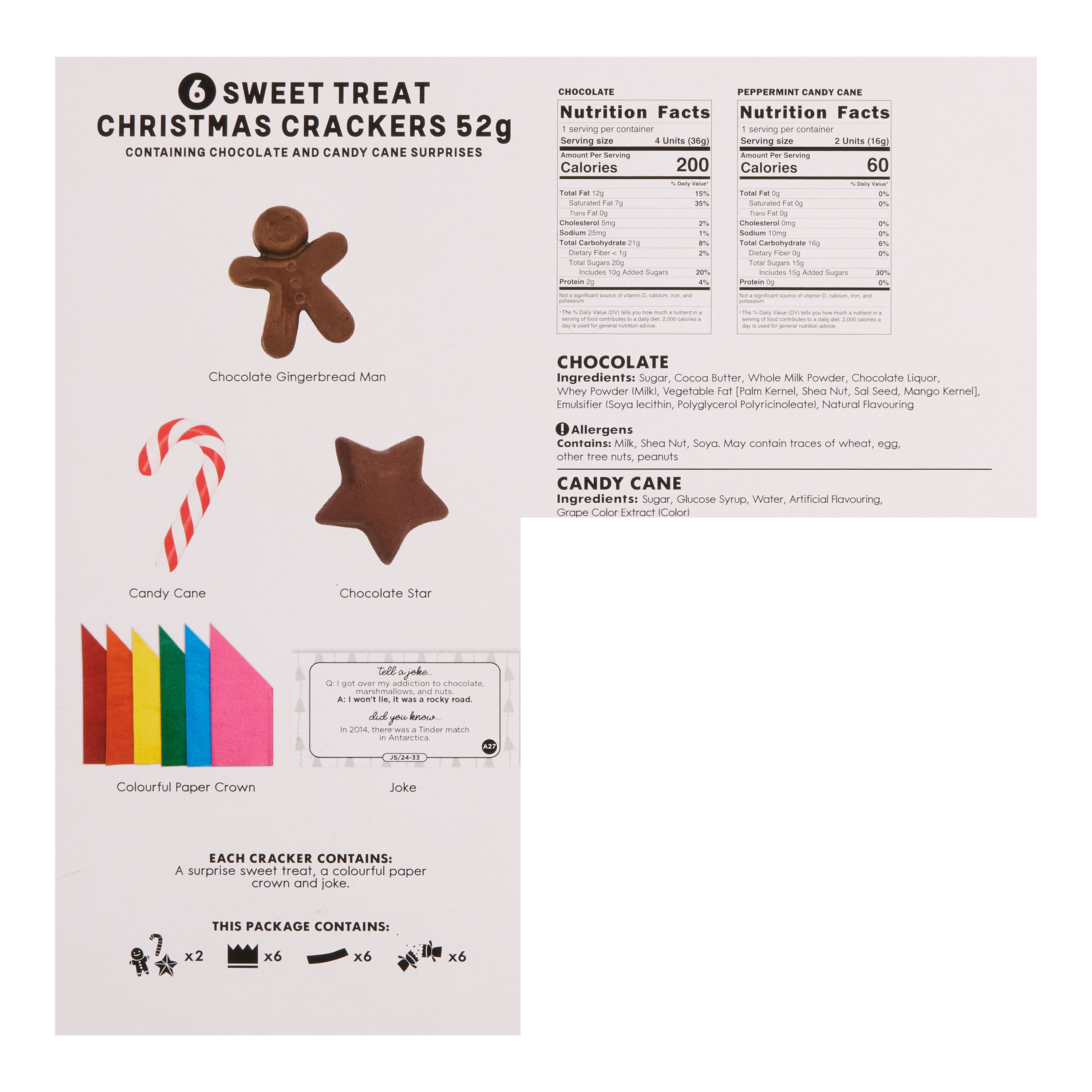 Large Holly & Ivy Luxury Christmas Crackers 6 Count image number 2