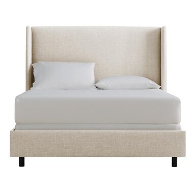 Linen Wingback Bryn Upholstered Bed Linen Wingback Bryn Upholstered Bed