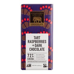 Endangered Species Raspberry Dark Chocolate Bar