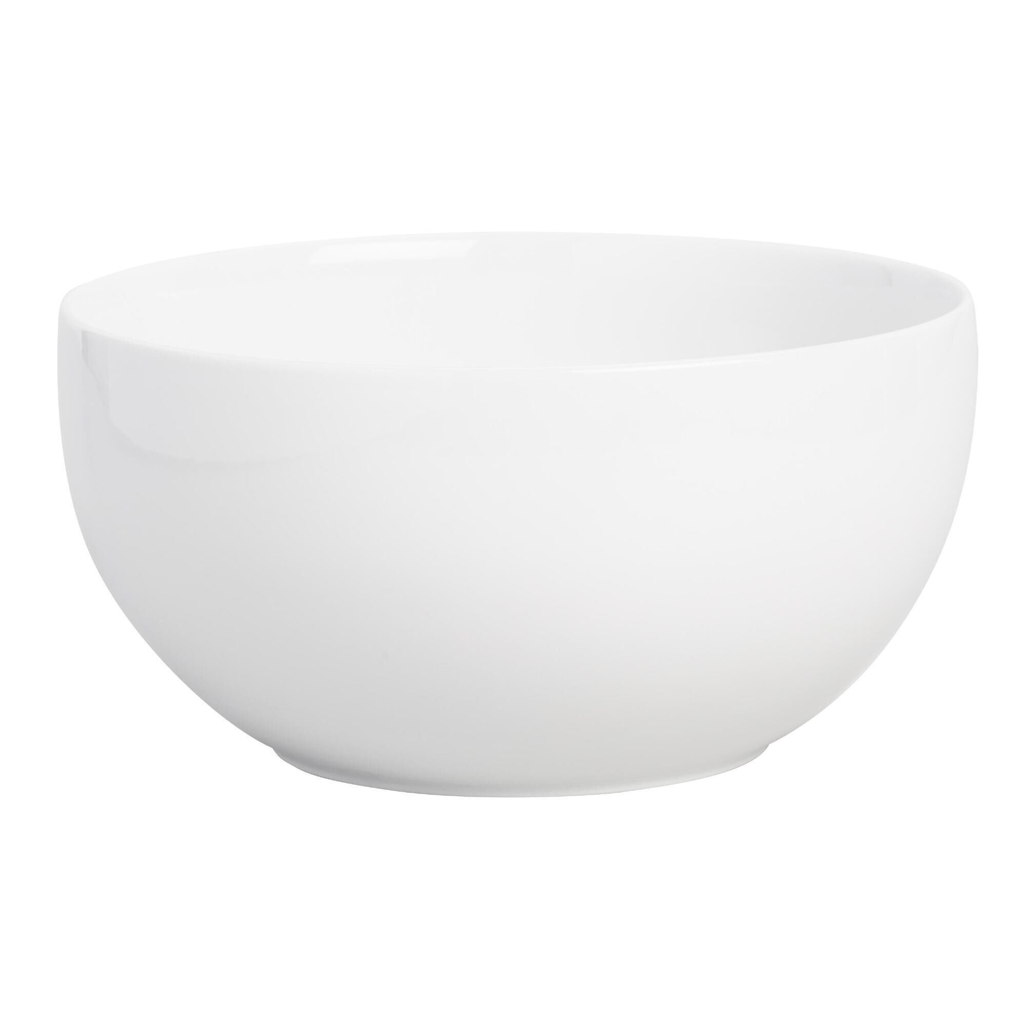 Coupe White Porcelain Serving Bowl - World Market
