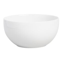 Coupe White Porcelain Serving Bowl