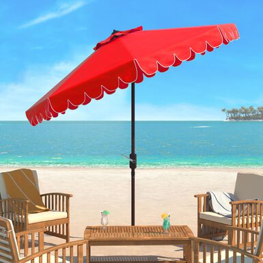 Scalloped 9 Foot Tilting Patio Umbrella Scalloped 9 Foot Tilting Patio Umbrella