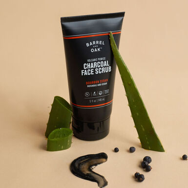 Barrel and Oak Men's Bourbon Cedar Charcoal Face Scrub Barrel and Oak Men's Bourbon Cedar Charcoal Face Scrub