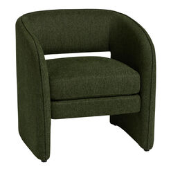 Mariano Curved Cutout Back Upholstered Chair