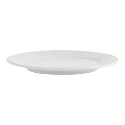 Coupe White Porcelain Wide Rim Salad Plate
