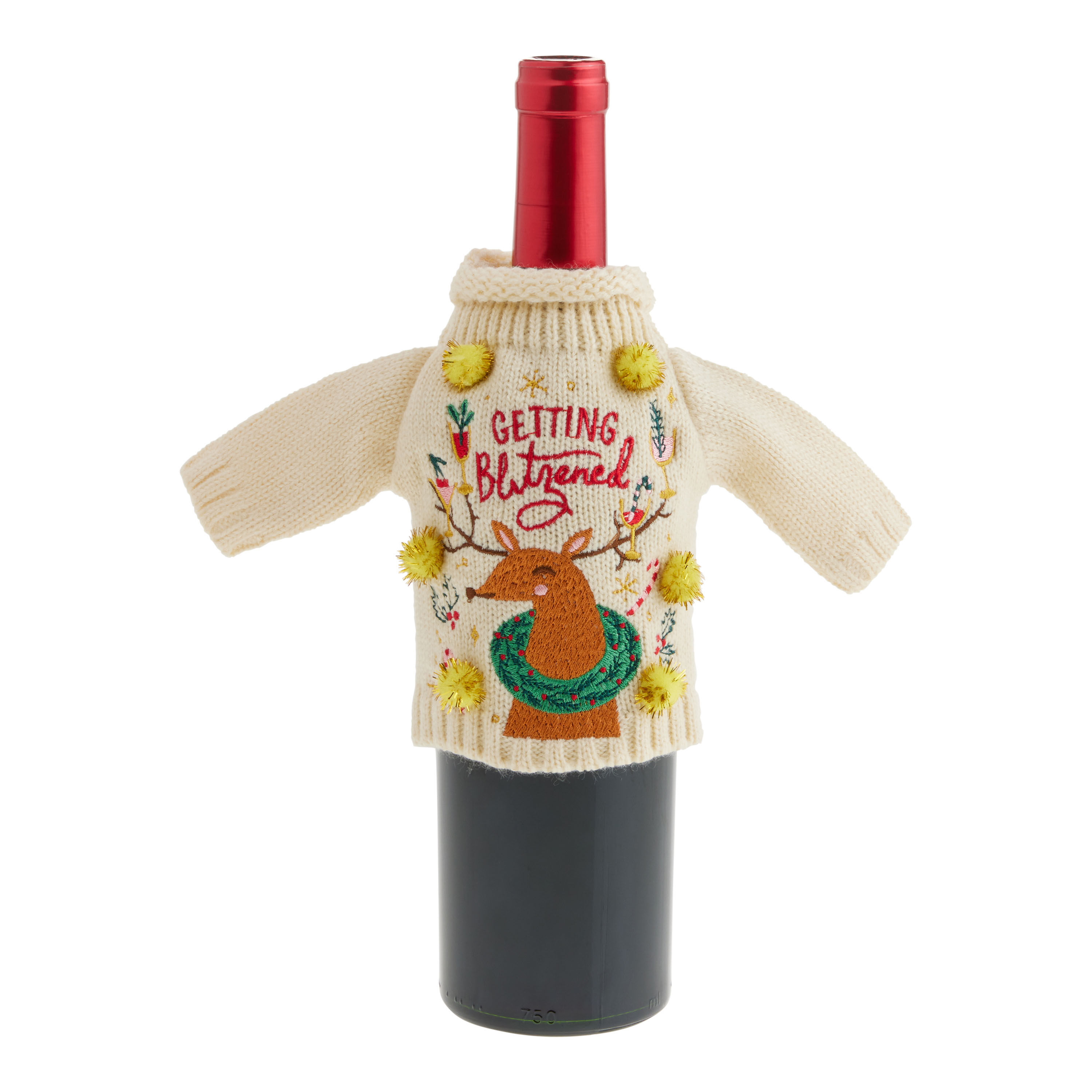Cream Getting Blitzened Bottle Outfit World Market