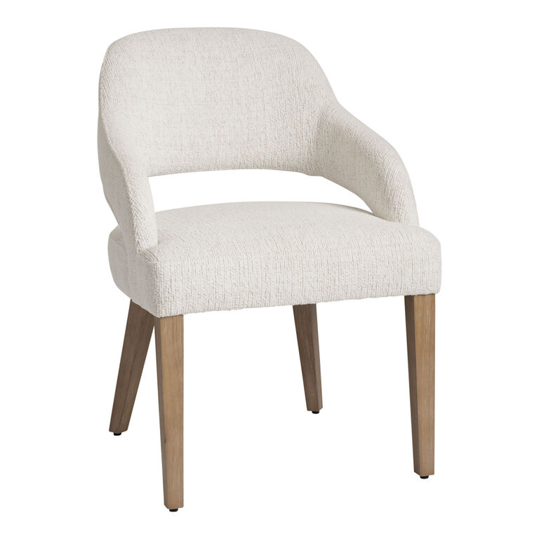 Killian Floating Cutout Back Upholstered Dining Armchair image number 1
