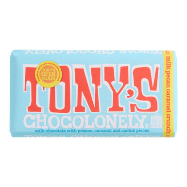 Tony's Chocolonely Pecan Caramel Milk Chocolate Bar Tony's Chocolonely Pecan Caramel Milk Chocolate Bar