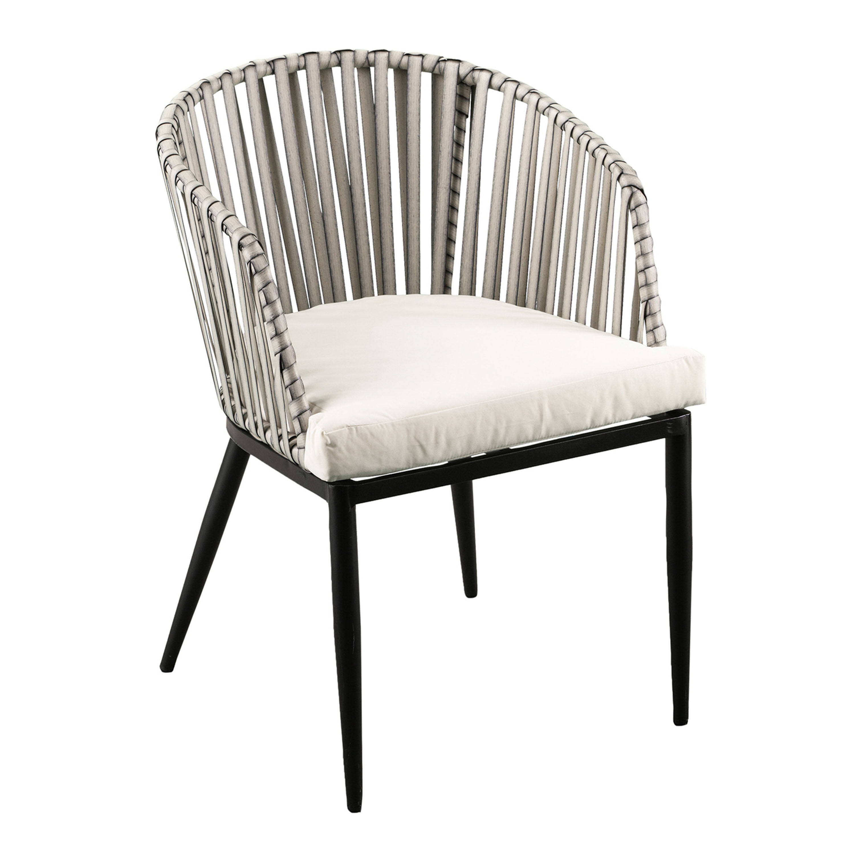 Grey metal best sale outdoor chairs