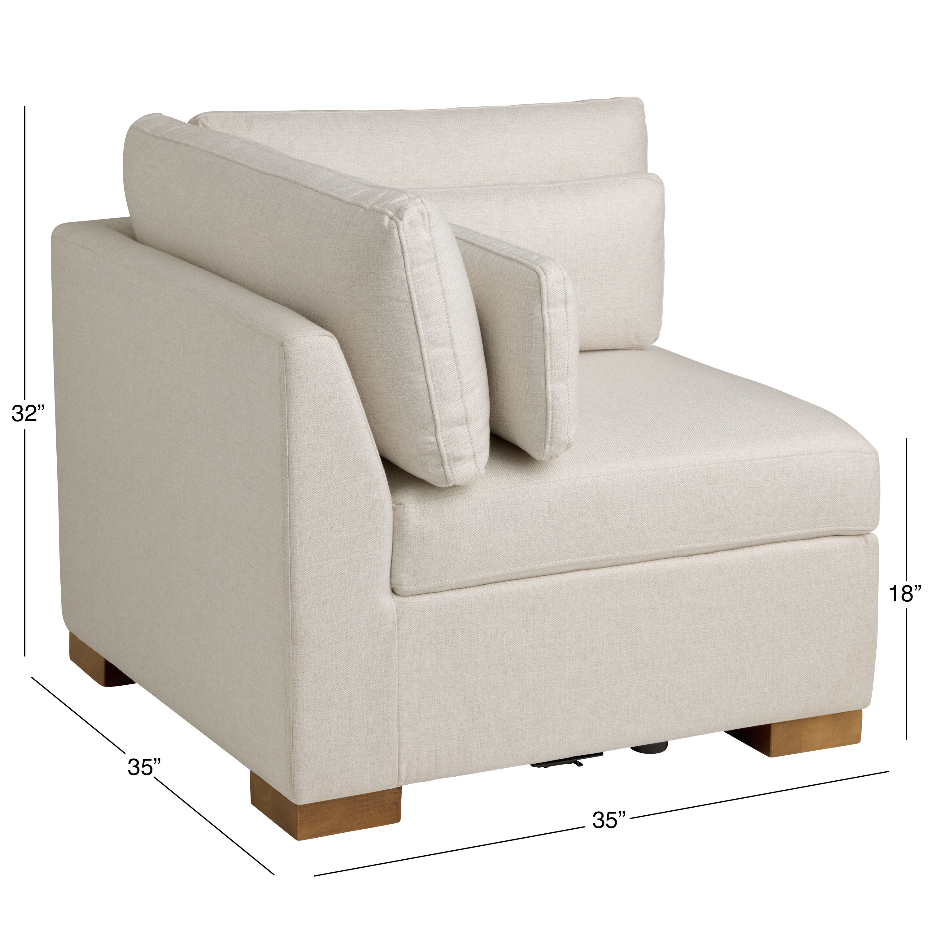 Montclair Modular Sectional Corner End Chair image number 8