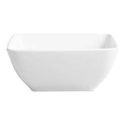 Coupe Square White Porcelain Serving Bowl