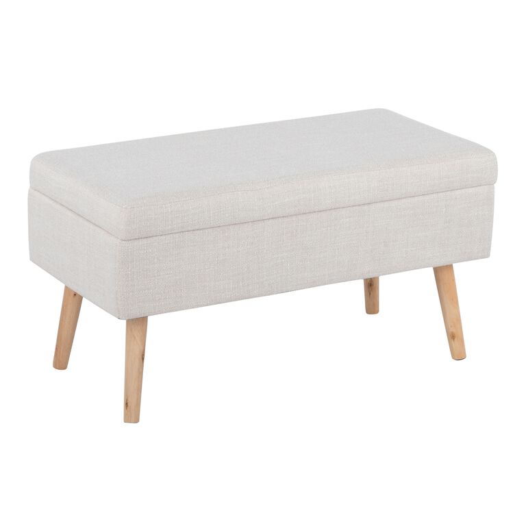 Tulare Upholstered Storage Bench image number 1
