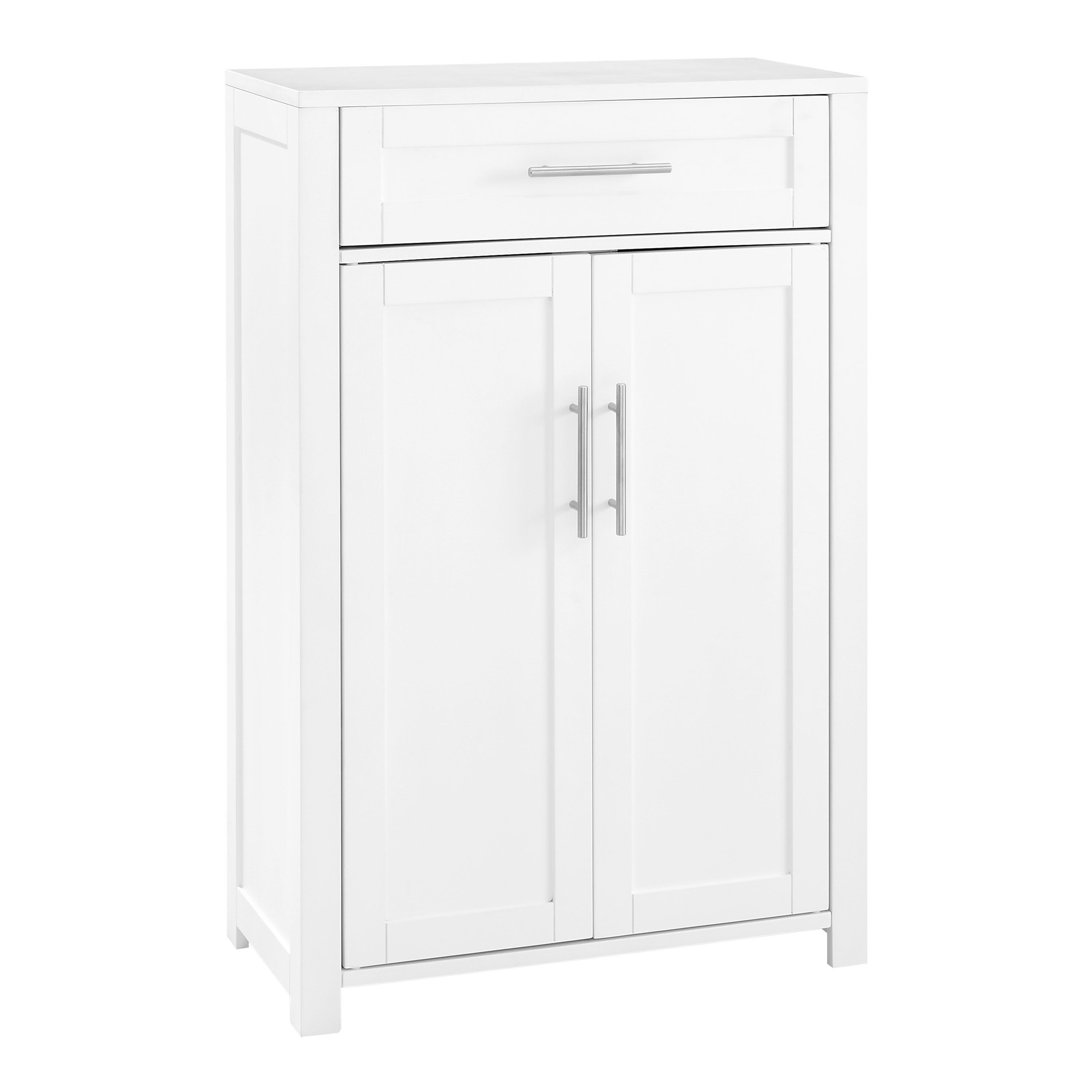 Long white storage cabinet sale