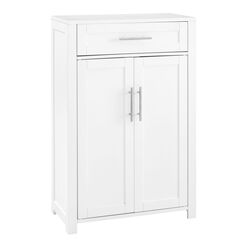 Windport White Storage Cabinet With Drawer
