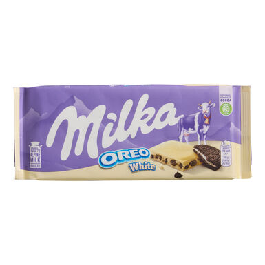 Milka Oreo White Chocolate Bar Milka Oreo White Chocolate Bar