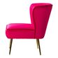 Gretna Velvet Channel Back Upholstered Chair image number 2