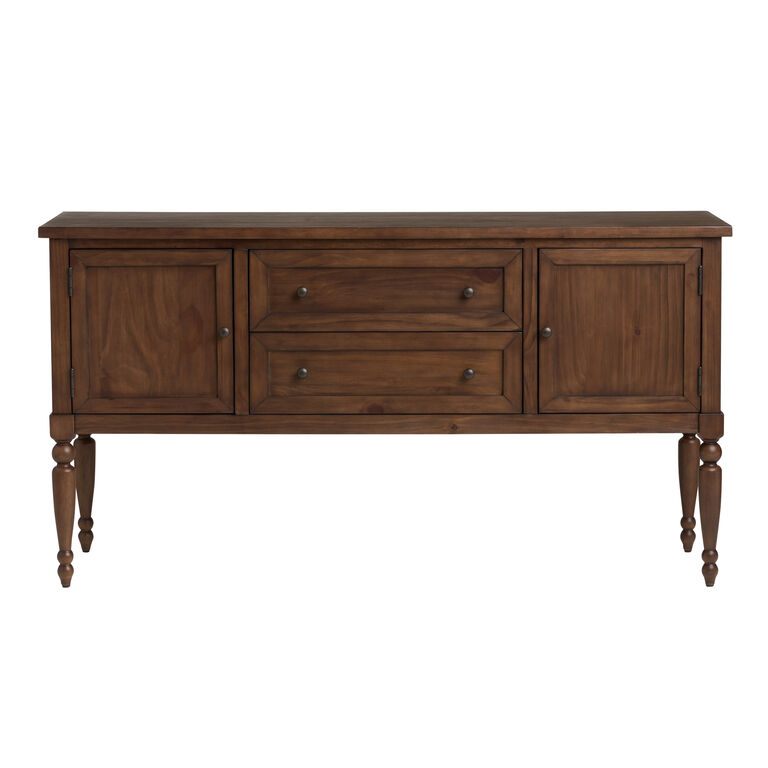 Woodbury Caramel Walnut Farmhouse Sideboard with Drawers image number 3