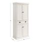 Delmar Distressed Wood Kitchen Pantry Cabinet image number 3