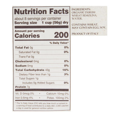 Di Bari Organic Armoniche Pasta Di Bari Organic Armoniche Pasta