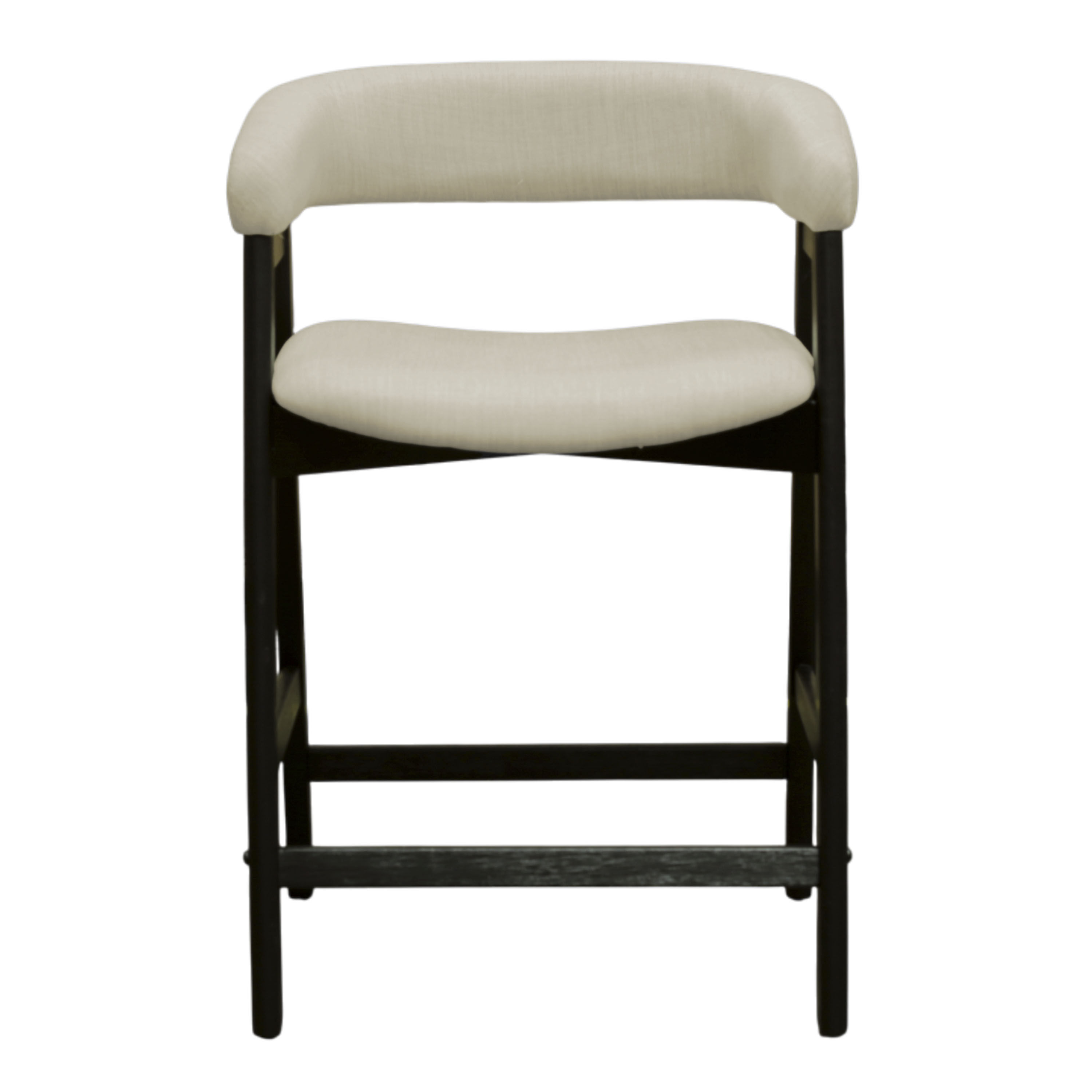 Solebay Curved Back Upholstered Counter Stool 2 Piece Set image number 2