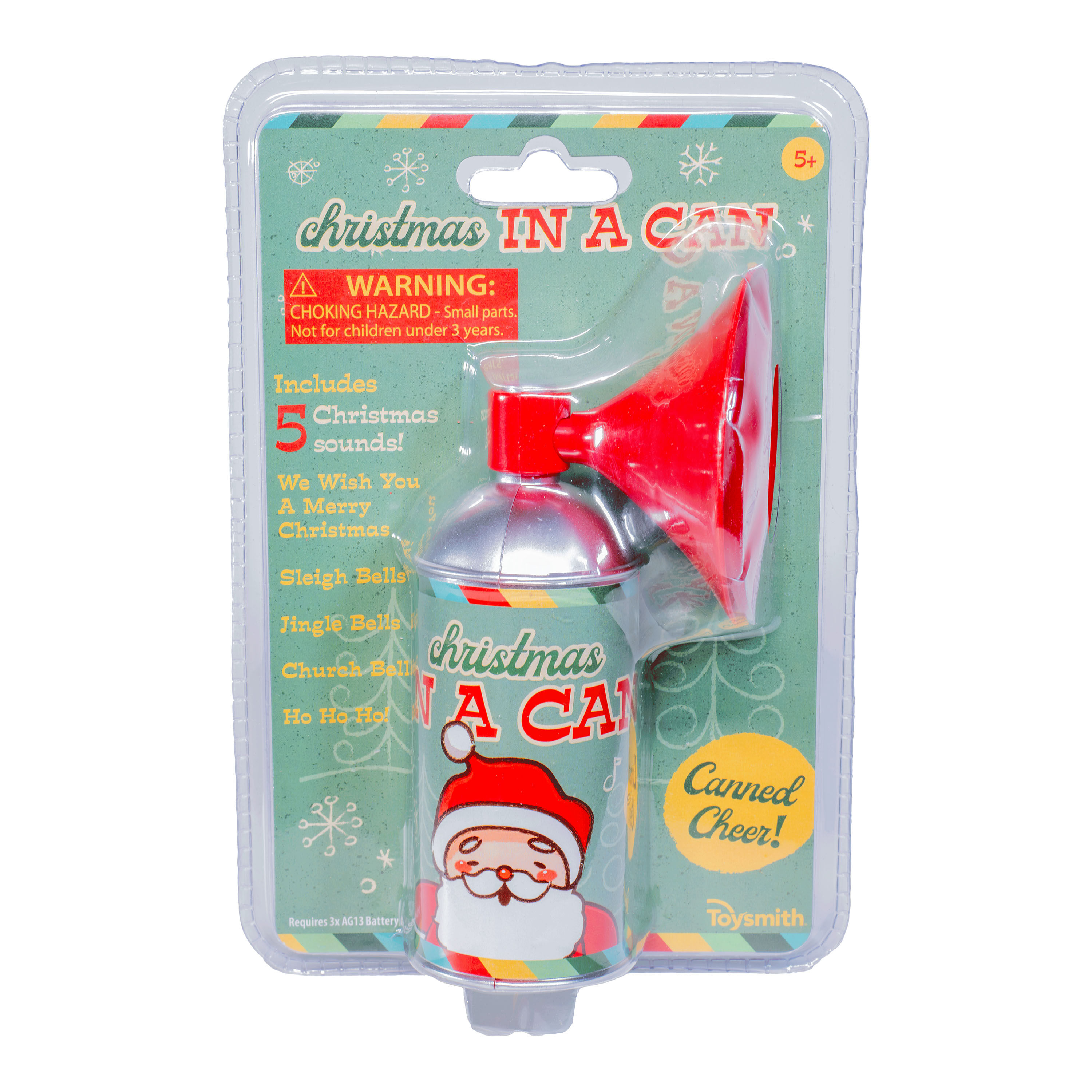 Toysmith Christmas In a Can Mini Sound Machine image number 1