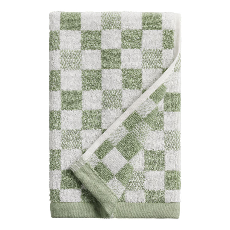 Asteria Checkered Terry Hand Towel image number 1