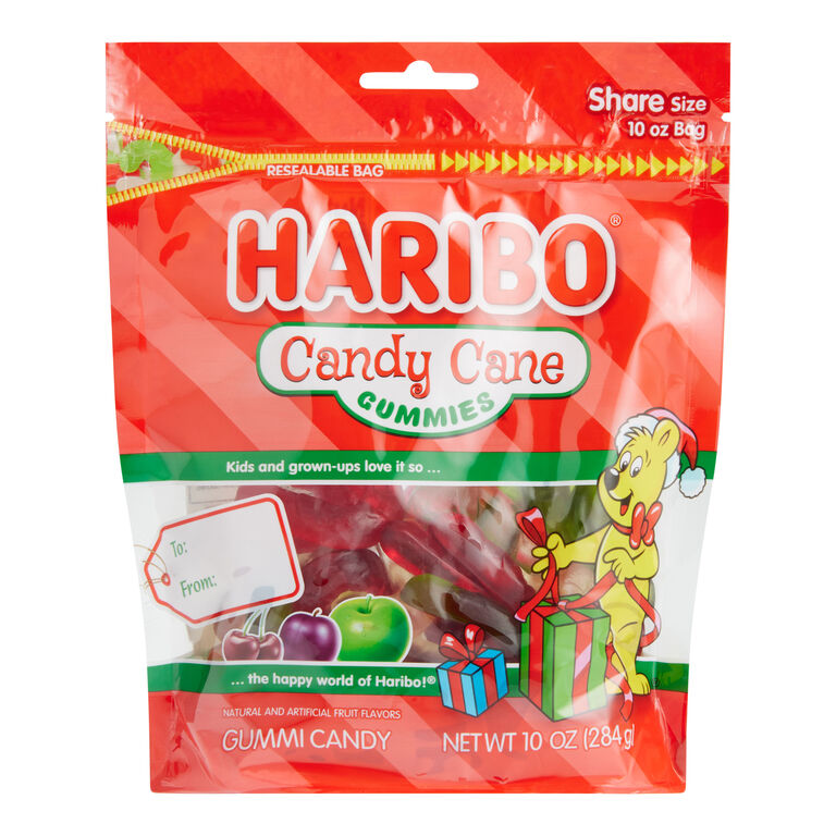 Haribo Christmas Candy Cane Gummy Candy image number 1