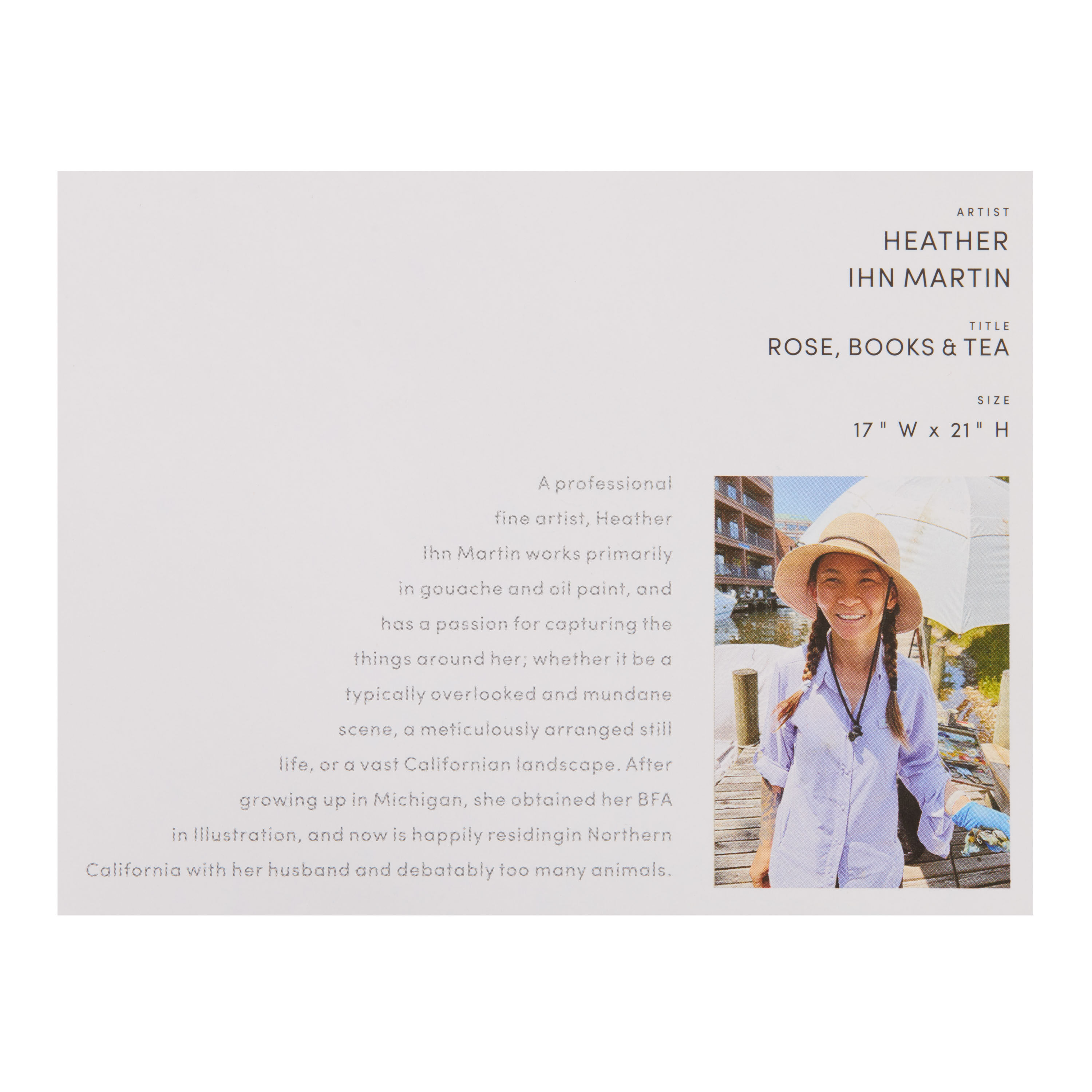 Roses, Books and Tea by Heather Ihn Martin Framed Wall Art image number 3