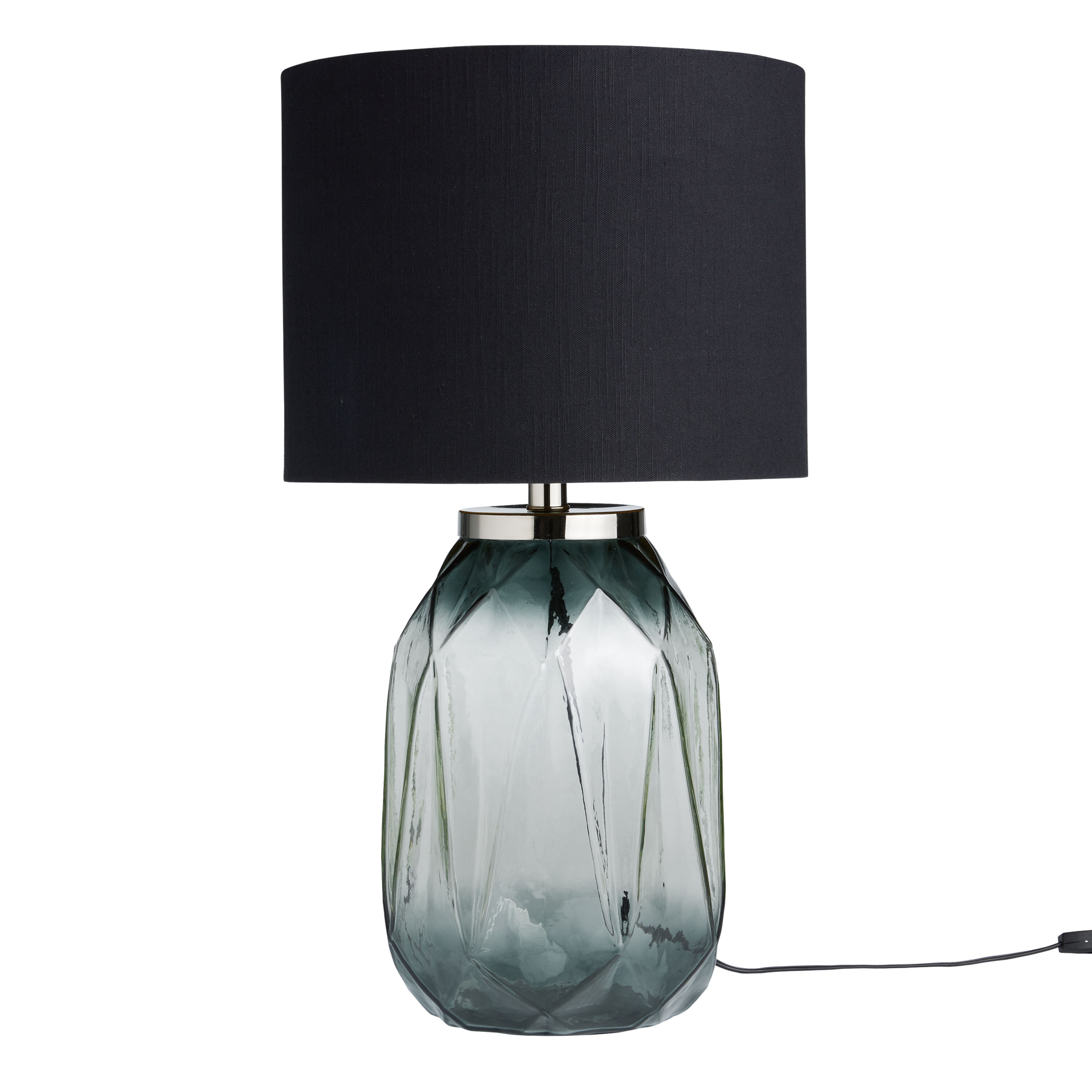 Grey glass lamp base discount