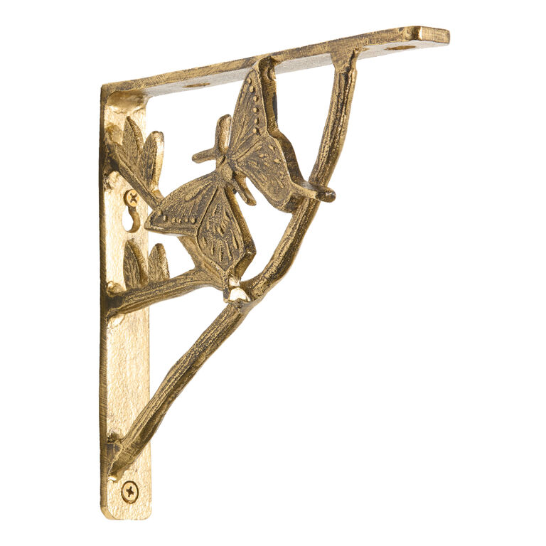 Antique Bronze Butterfly Mix & Match Shelf Brackets 2 Pack image number 2