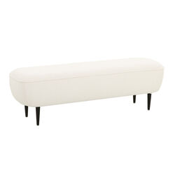 Anders Cream Boucle Upholstered Bench