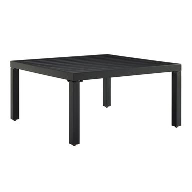 Piermont Square Matte Black Metal Outdoor Coffee Table Piermont Square Matte Black Metal Outdoor Coffee Table