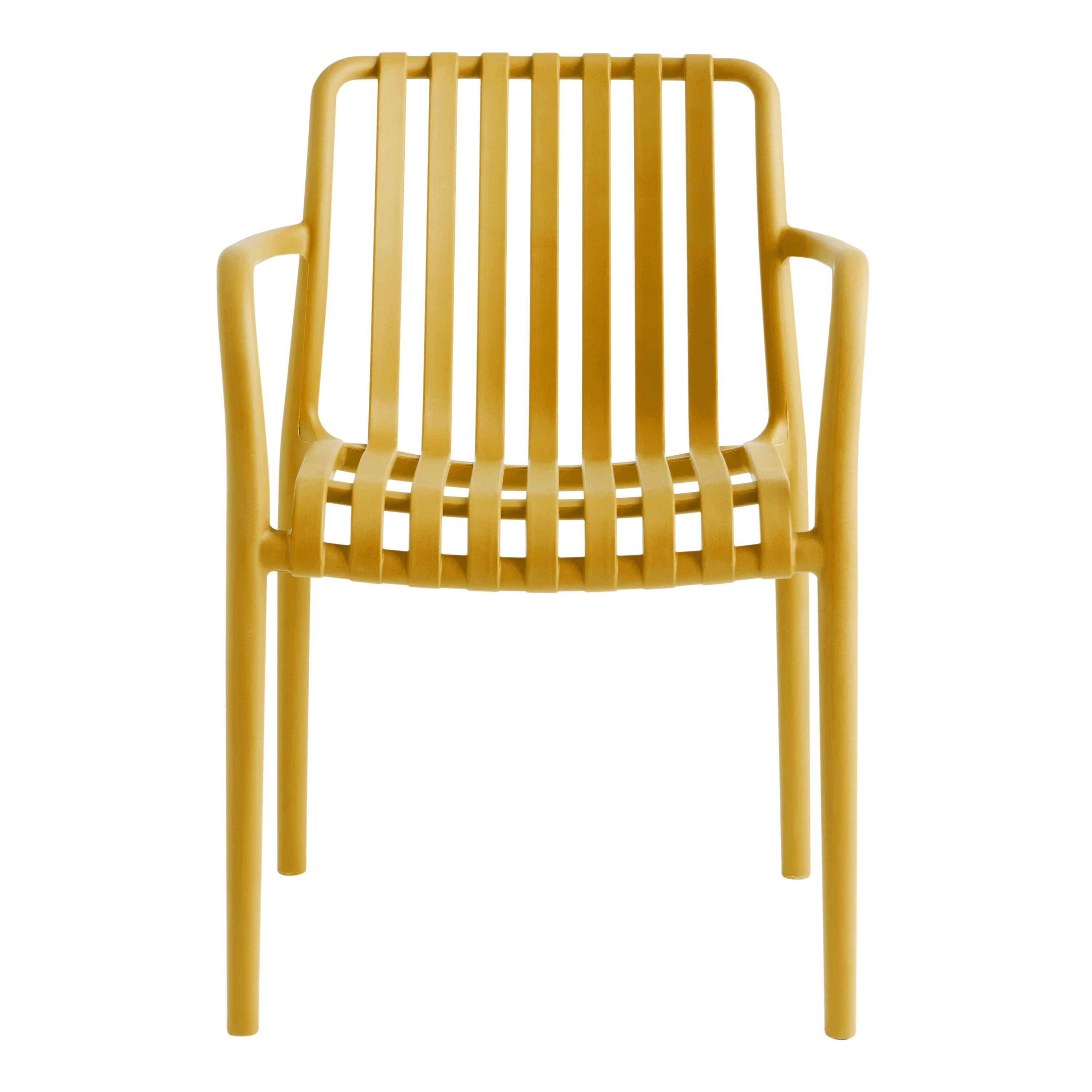 Salina Plastic Stacking Outdoor Armchair Set of 2 image number 2