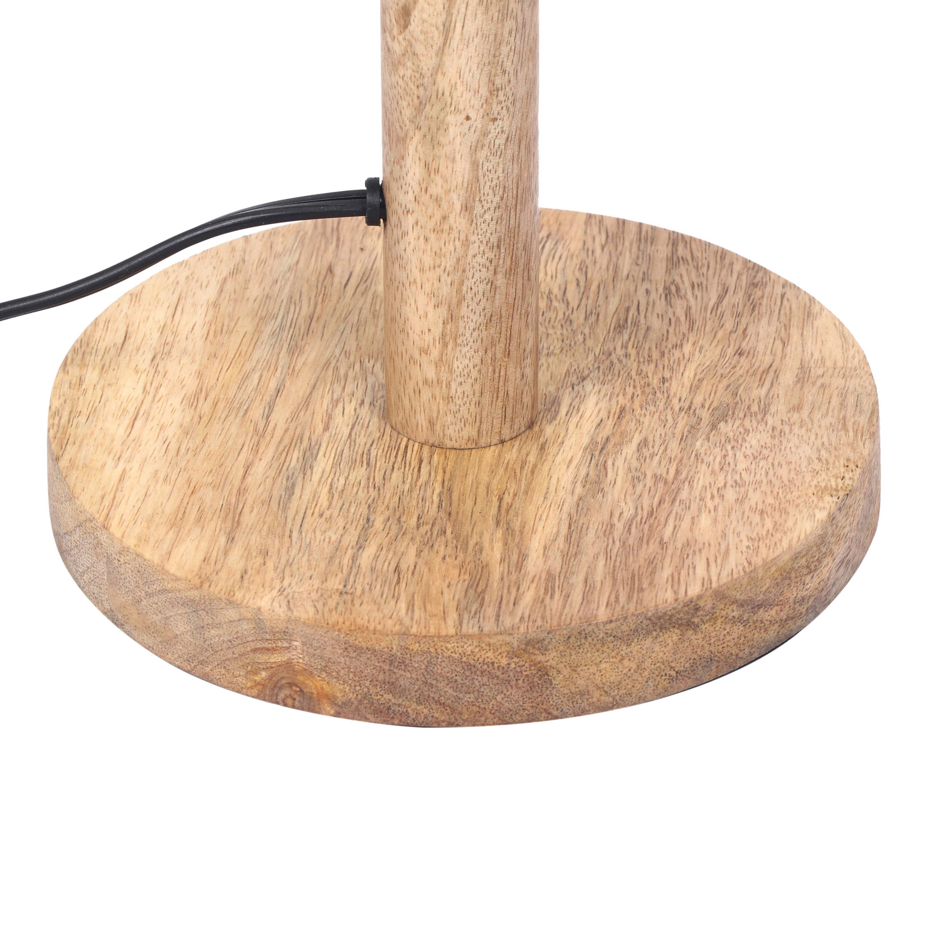 Irina Natural Wood And Jute Wavy Shade Table Lamp image number 3