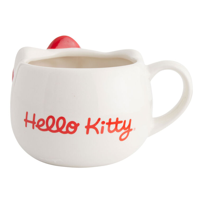 Hello Kitty Face Figural Ceramic Mug image number 3