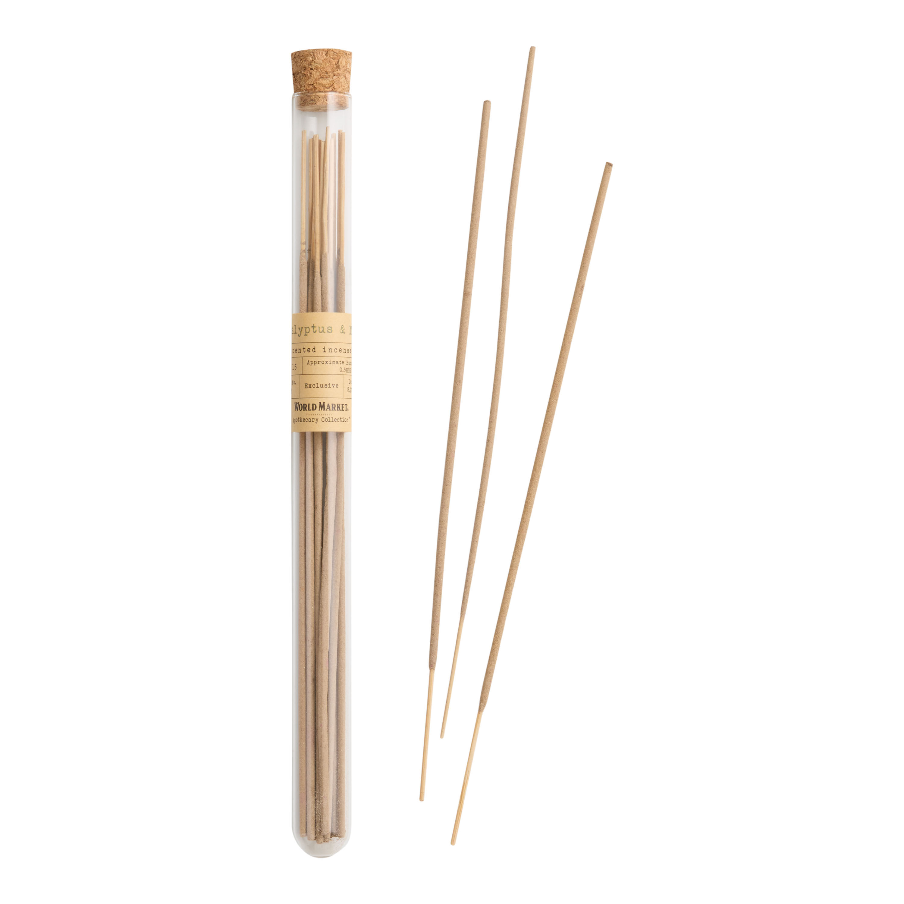 Apothecary Eucalyptus & Mint Incense Sticks 15 Count