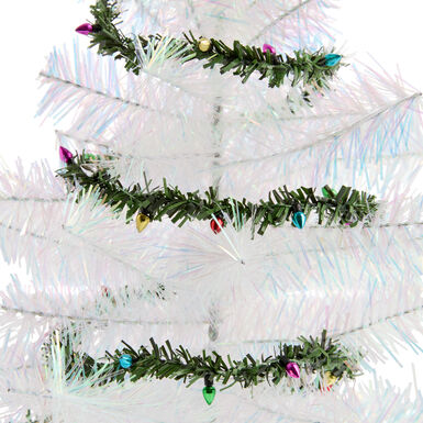 Mini Faux Pine and Christmas Lights Garland Mini Faux Pine and Christmas Lights Garland