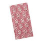 Fuchsia Floral Block Print Napkin Set of 4 image number 0