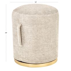 Bailey Upholstered Stool With Handle