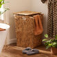 Willa Natural Hyacinth Laundry Hamper with Liner image number 1