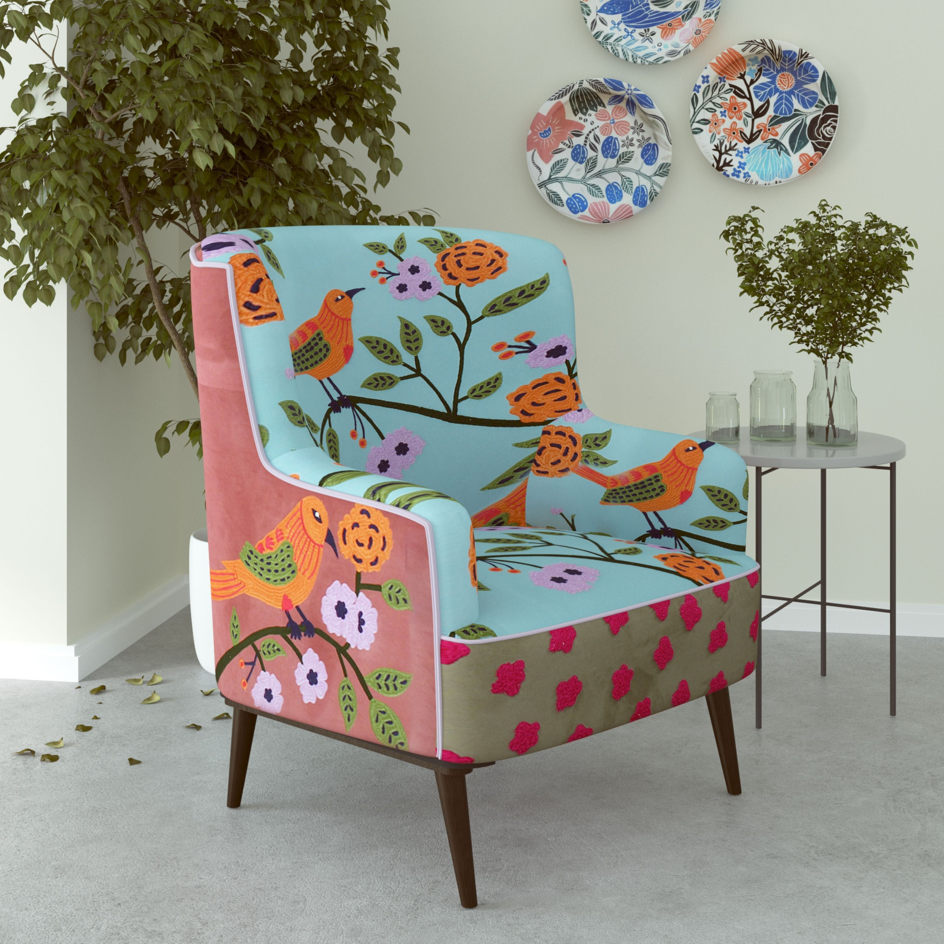 World market floral chair outlet