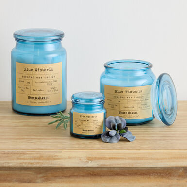 Apothecary Blue Wisteria Scented Candle Apothecary Blue Wisteria Scented Candle