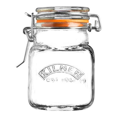 Kilner Square Glass Clip Top Spice Jar 12 Pack Kilner Square Glass Clip Top Spice Jar 12 Pack
